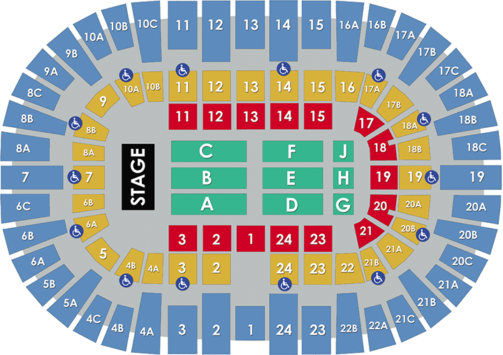 Pechanga Arena San Diego Concert Layout