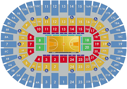 Pechanga Arena San Diego - Basketball Layout