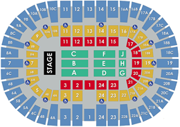 Pechanga Arena San Diego - Concert Layout